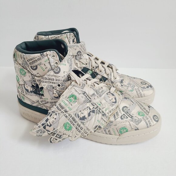 NEW Adidas X Jeremy Scott Forum Wings 1.0 Money Shoes Q46154 Size 11 - Picture 3 of 8